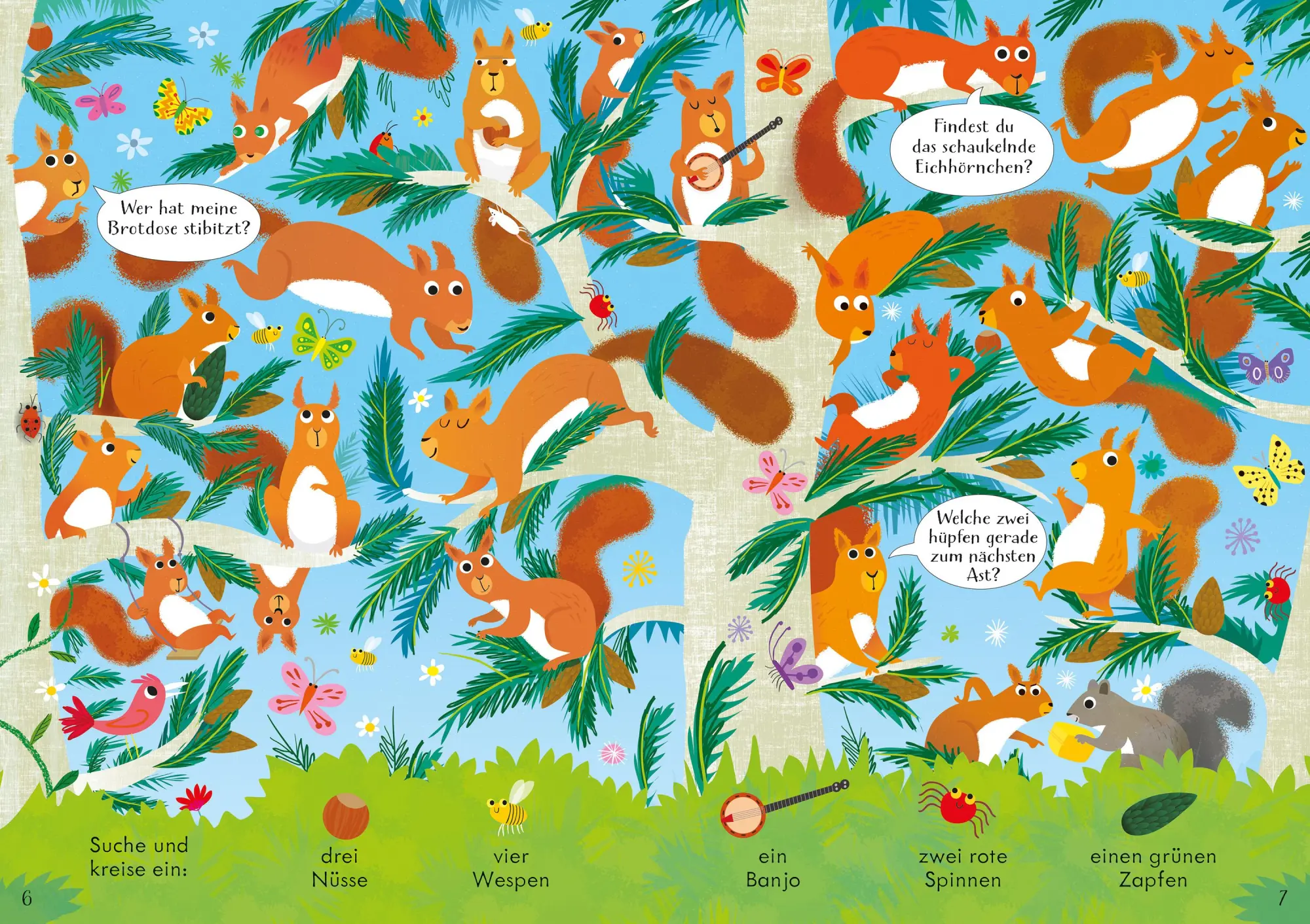 Bild: 9781035704347 | Meine ersten Wimmelrätsel: Tiere im Wald | Kirsteen Robson | Buch