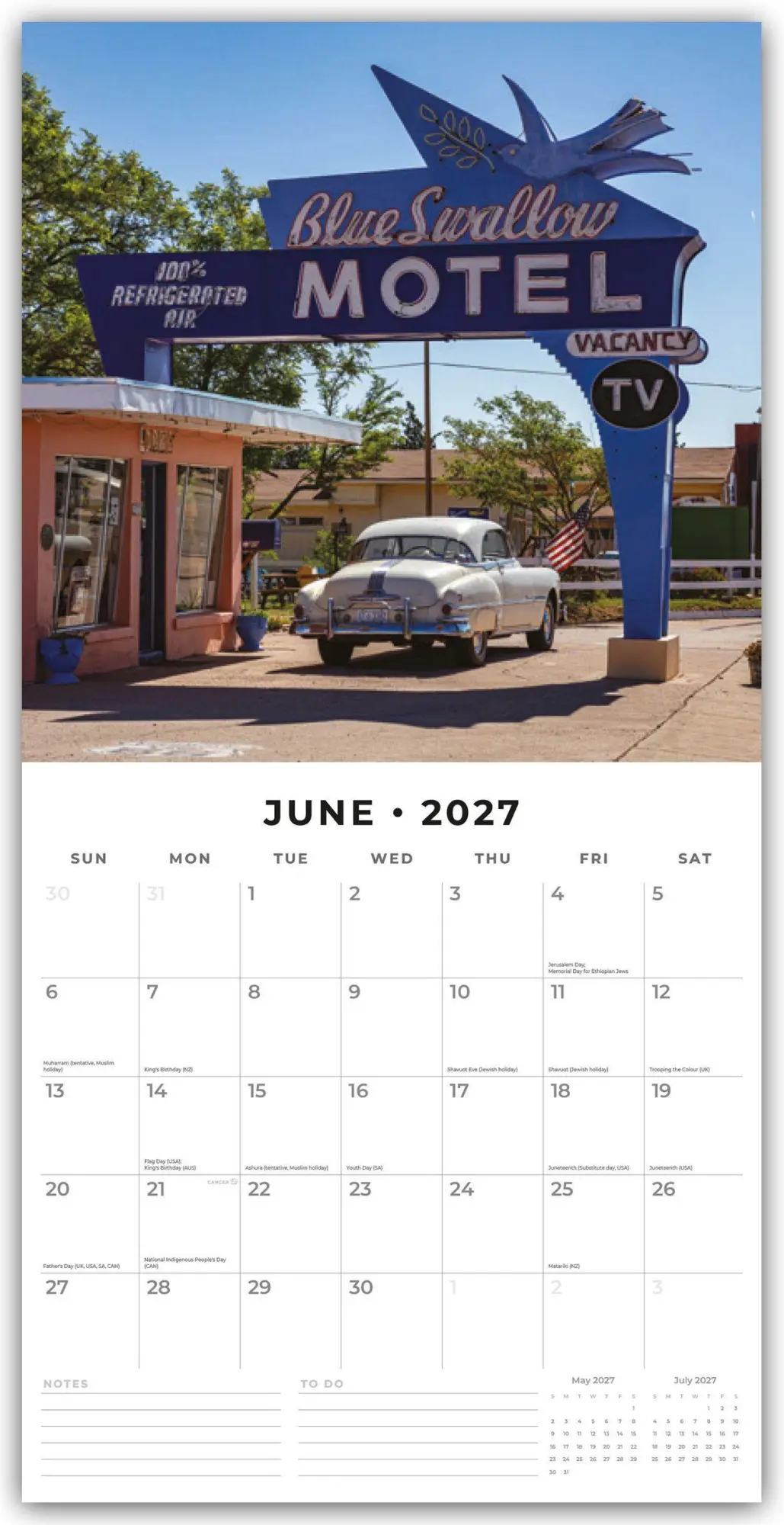 Bild: 9781837014347 | Route 66 2027 - 16-Monatskalender | Robin Red | Kalender | 28 S.