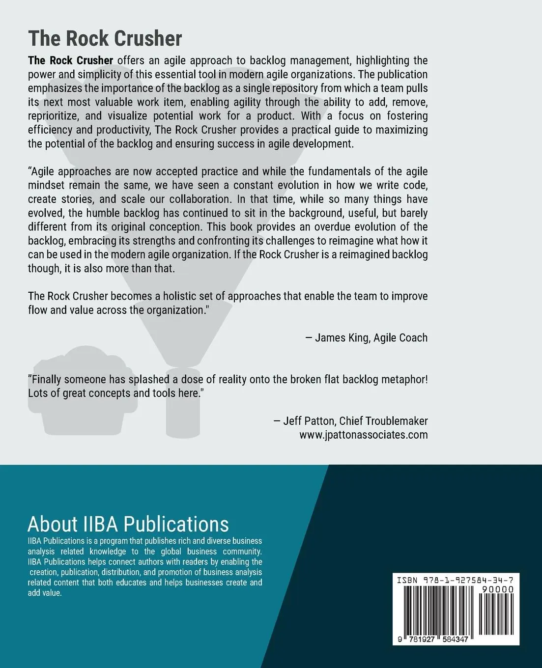 Rückseite: 9781927584347 | The Rock Crusher | A Model for Flow-Based Backlog Management | Buch