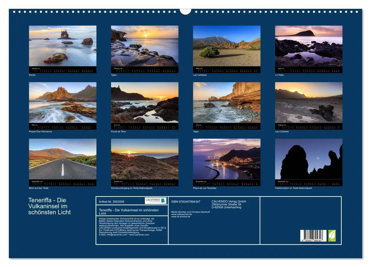 Bild: 9783457894347 | Teneriffa - Die Vulkaninsel im schönsten Licht (Wandkalender 2026...