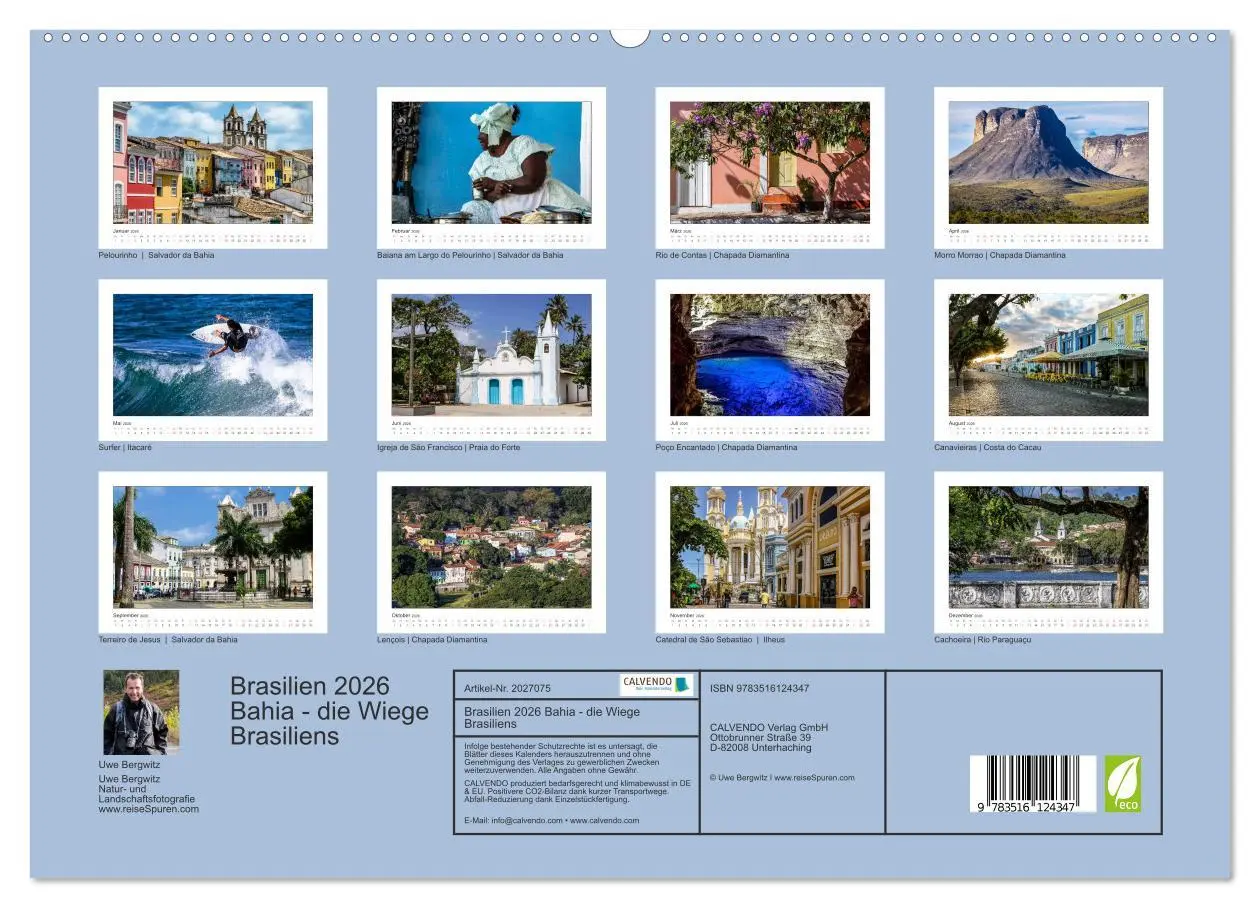Bild: 9783516124347 | Brasilien 2026 Bahia - die Wiege Brasiliens (hochwertiger Premium...
