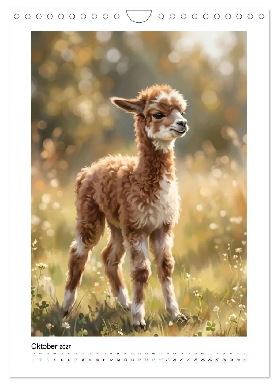 Bild: 9783516814347 | Alpakas - Zarte Augenblicke auf der Weide (Wandkalender 2027 DIN A4...