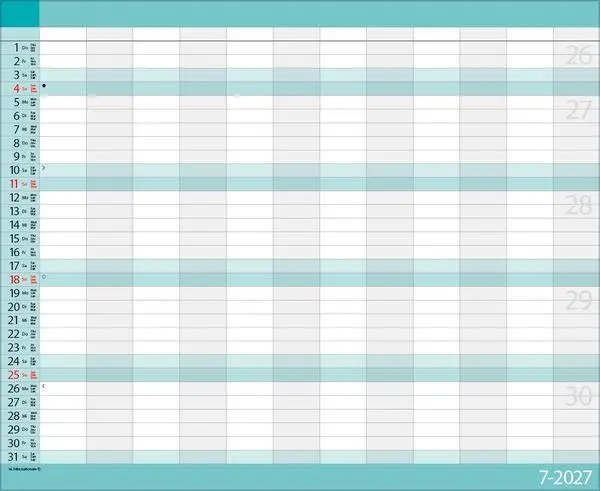 Bild: 9783819304347 | Teamplaner 2027 | Verlag Korsch | Kalender | 13 S. | Deutsch | 2027