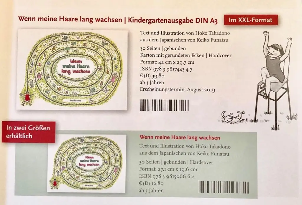 Cover: 9783981744347 | Wenn meine Haare lang wachsen / XXL-Format | Hoko Takadono | Buch
