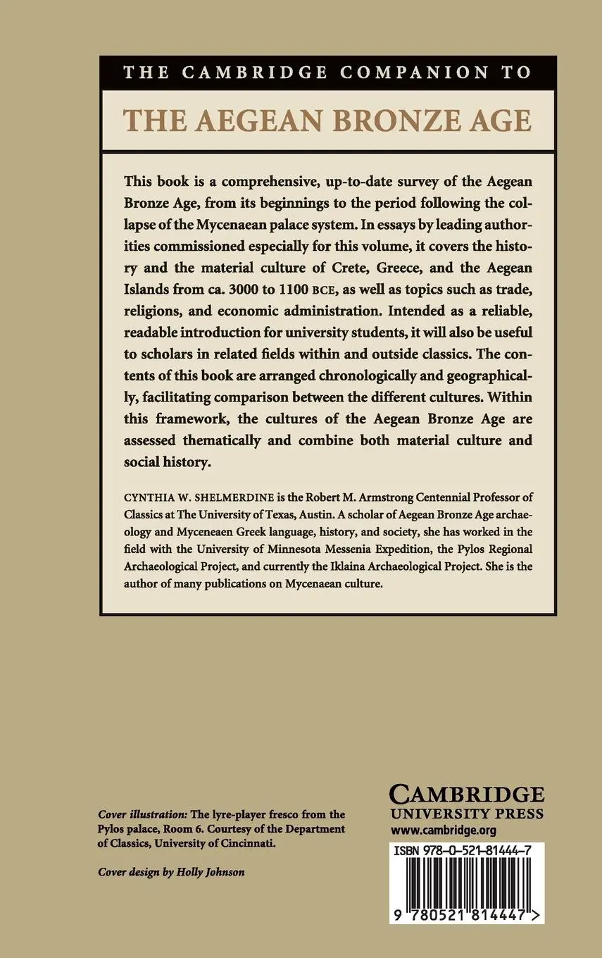 Rückseite: 9780521814447 | The Cambridge Companion to the Aegean Bronze Age | Shelmerdine | Buch