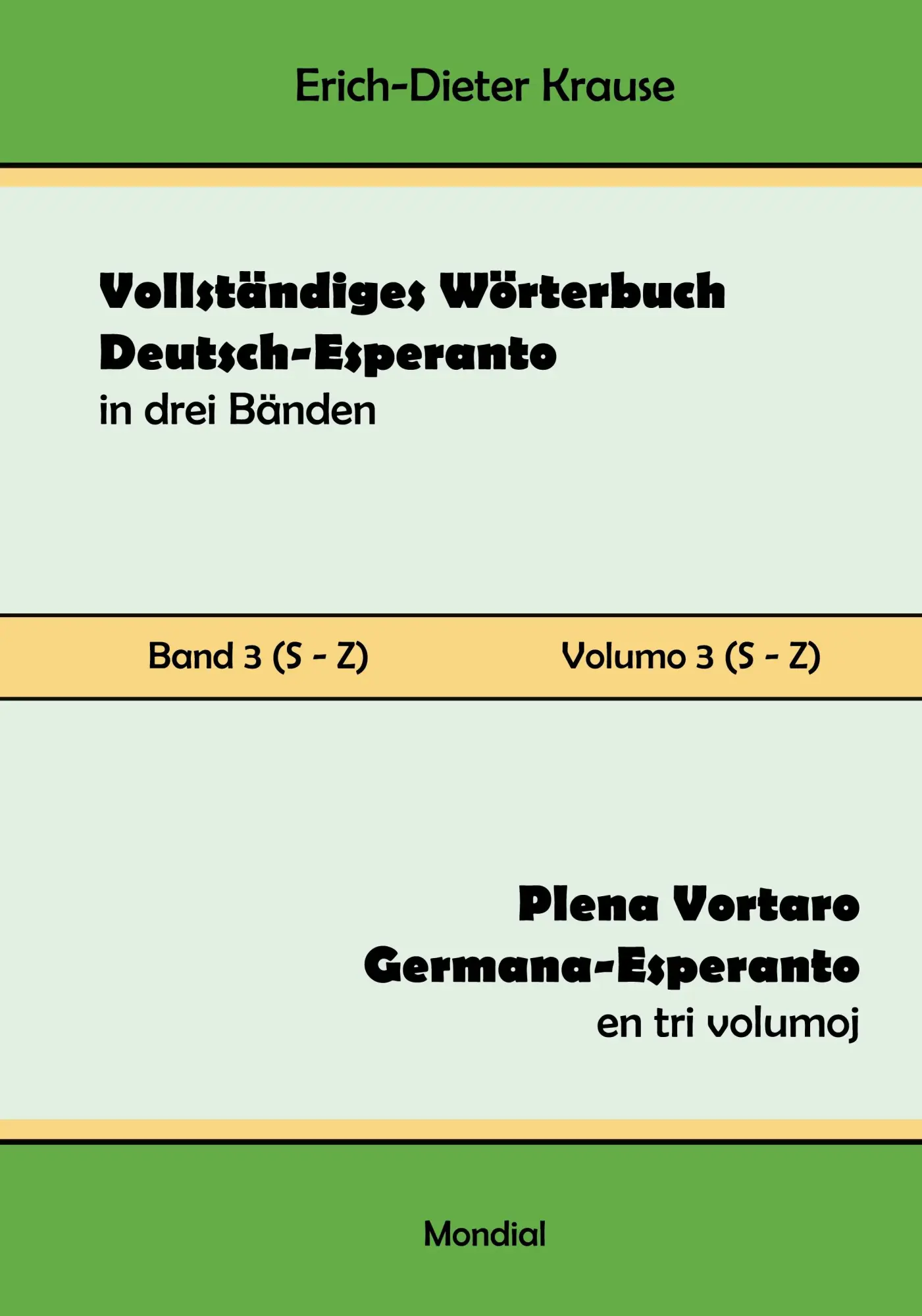 Cover: 9781595694447 | Vollständiges Wörterbuch Deutsch-Esperanto in drei Bänden. Band 3...