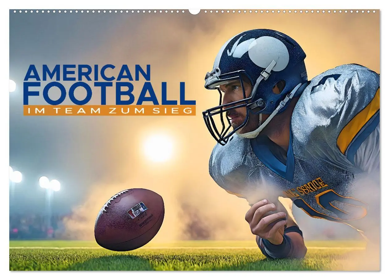 Cover: 9783457264447 | American Football - im Team zum Sieg (Wandkalender 2026 DIN A2...