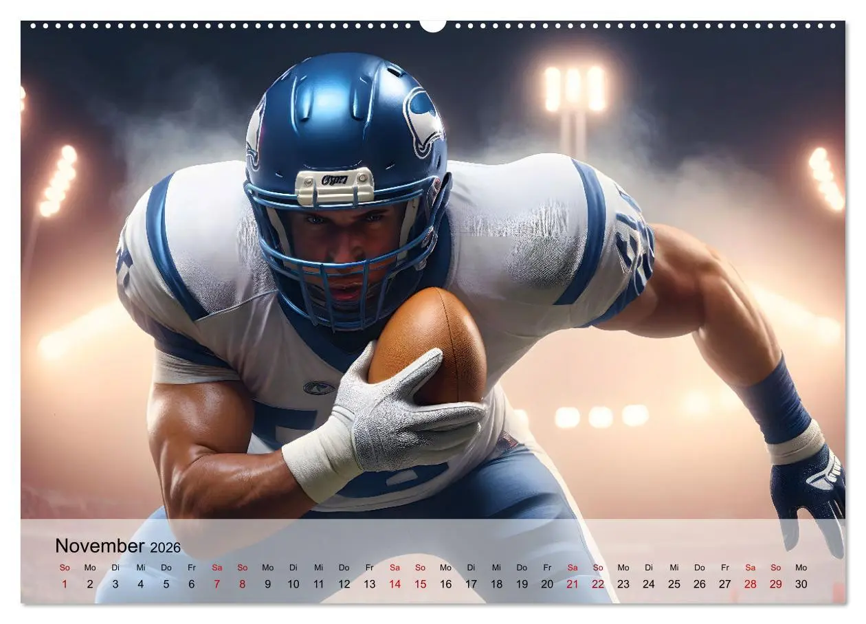 Bild: 9783457264447 | American Football - im Team zum Sieg (Wandkalender 2026 DIN A2...