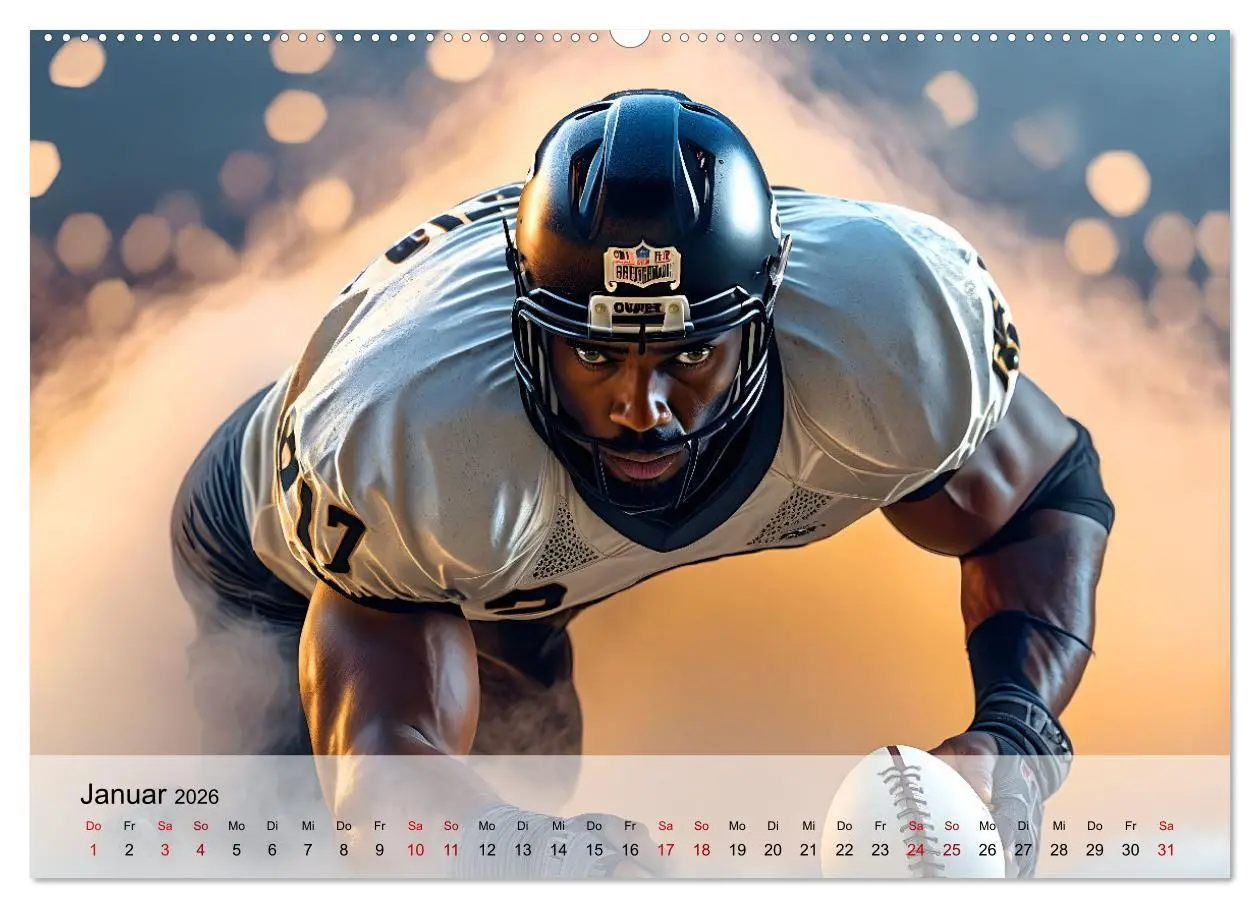 Bild: 9783457264447 | American Football - im Team zum Sieg (Wandkalender 2026 DIN A2...