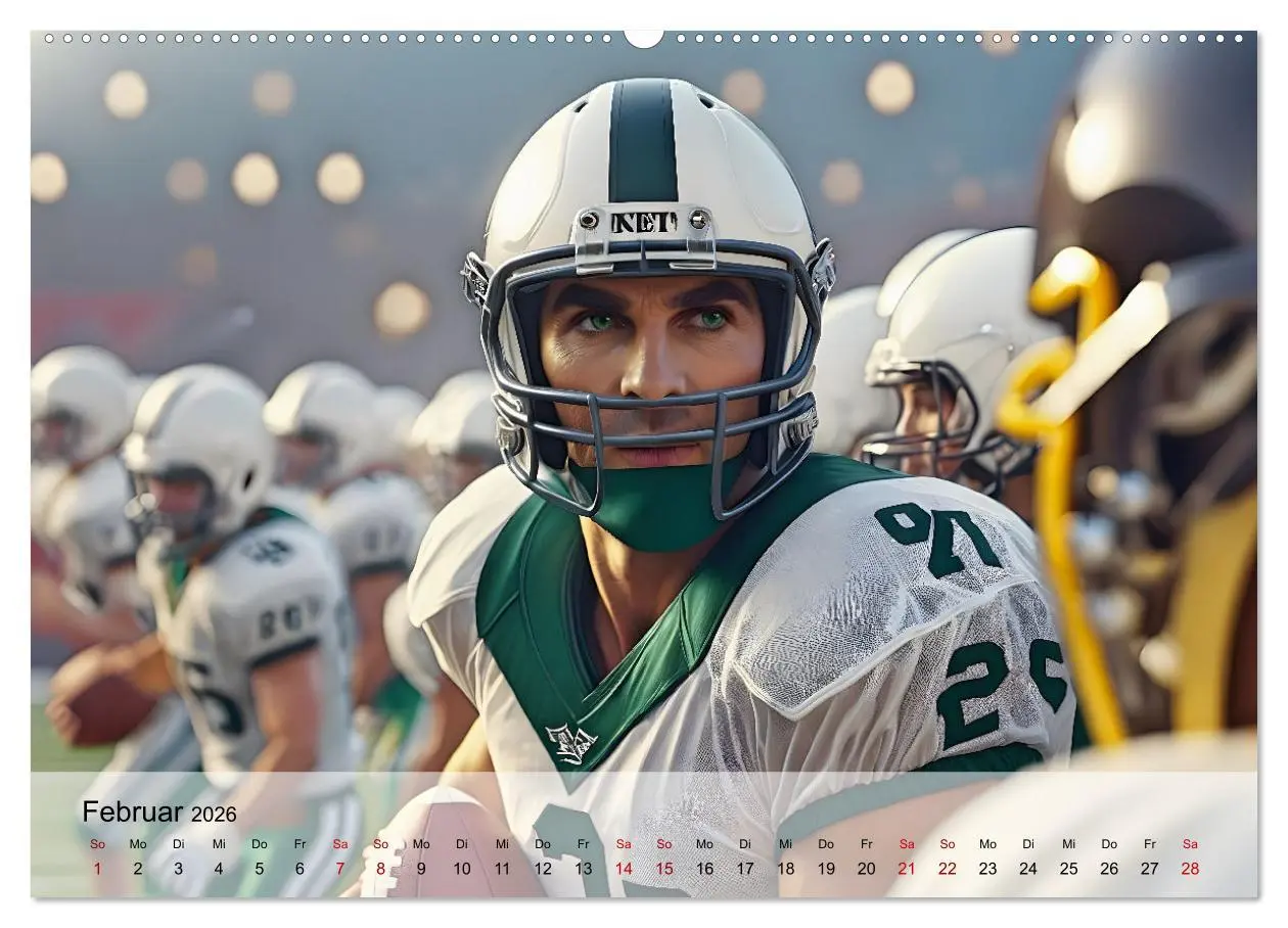 Bild: 9783457264447 | American Football - im Team zum Sieg (Wandkalender 2026 DIN A2...