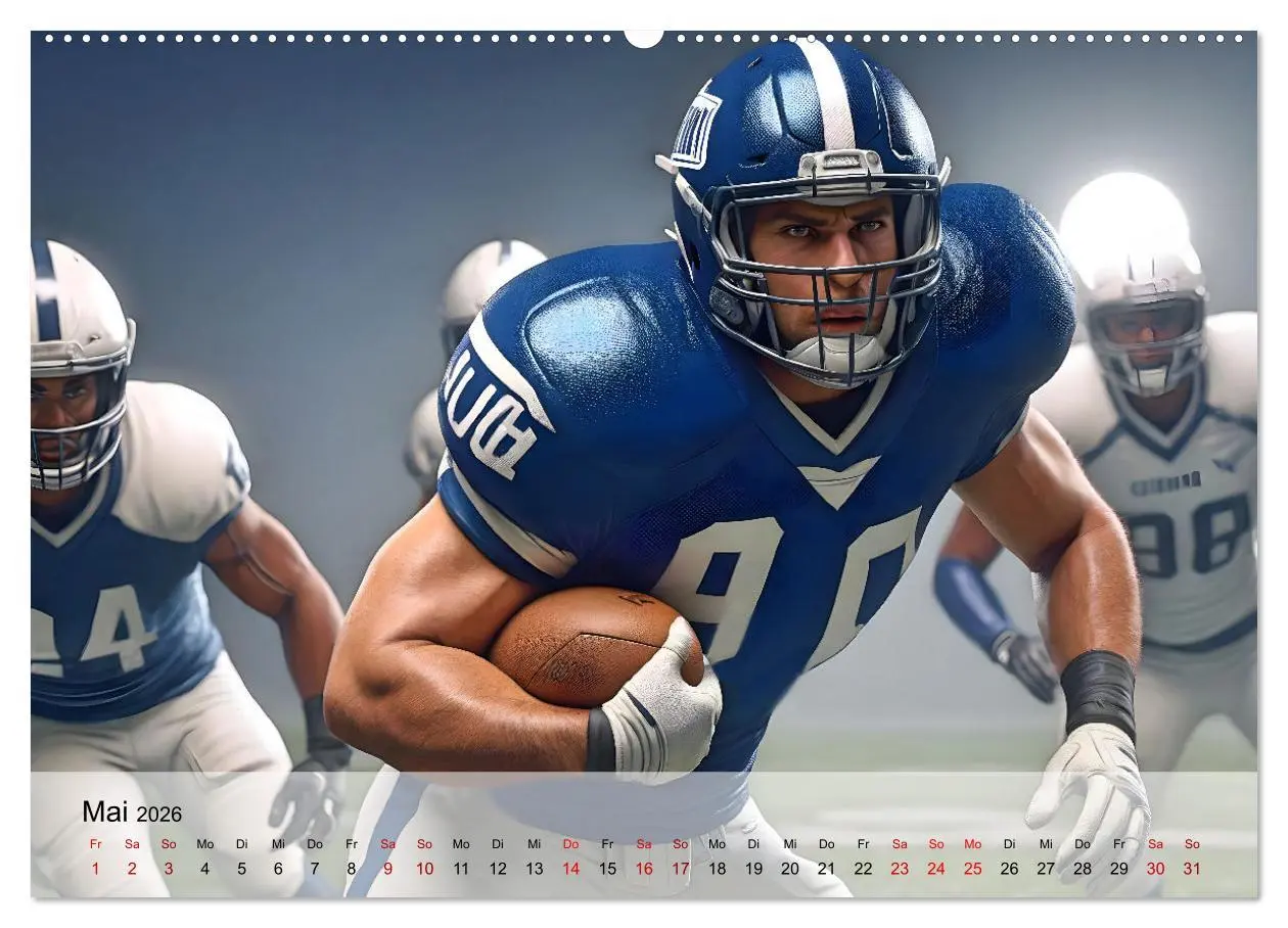 Bild: 9783457264447 | American Football - im Team zum Sieg (Wandkalender 2026 DIN A2...
