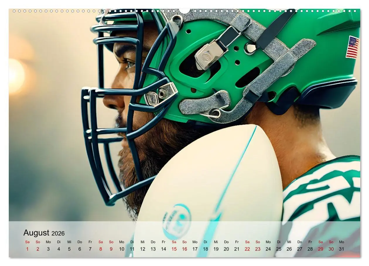 Bild: 9783457264447 | American Football - im Team zum Sieg (Wandkalender 2026 DIN A2...