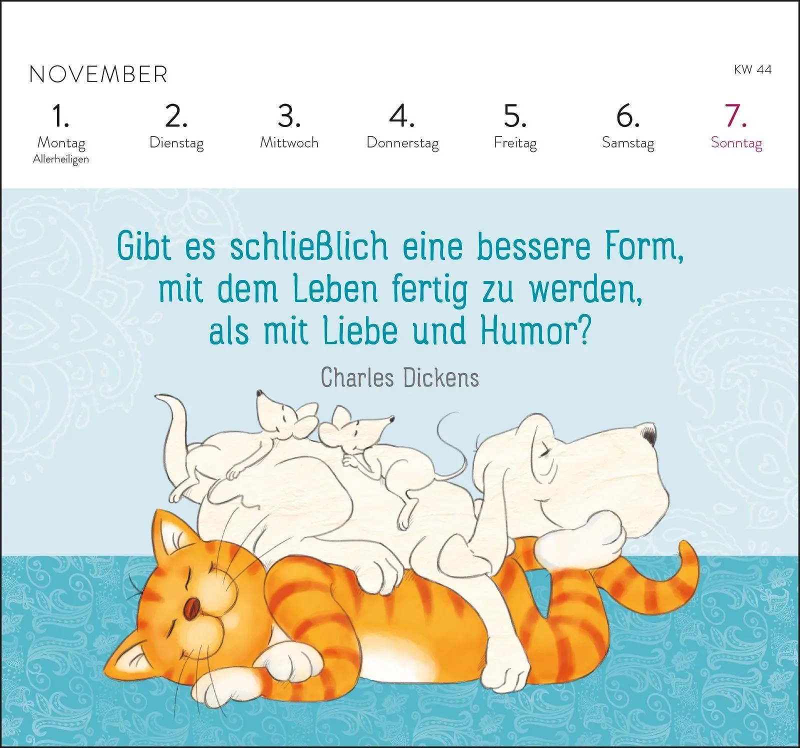 Bild: 4036442014547 | Postkartenkalender 2027: Om-Katze: In der Ruhe liegt die Kraft | 54 S.