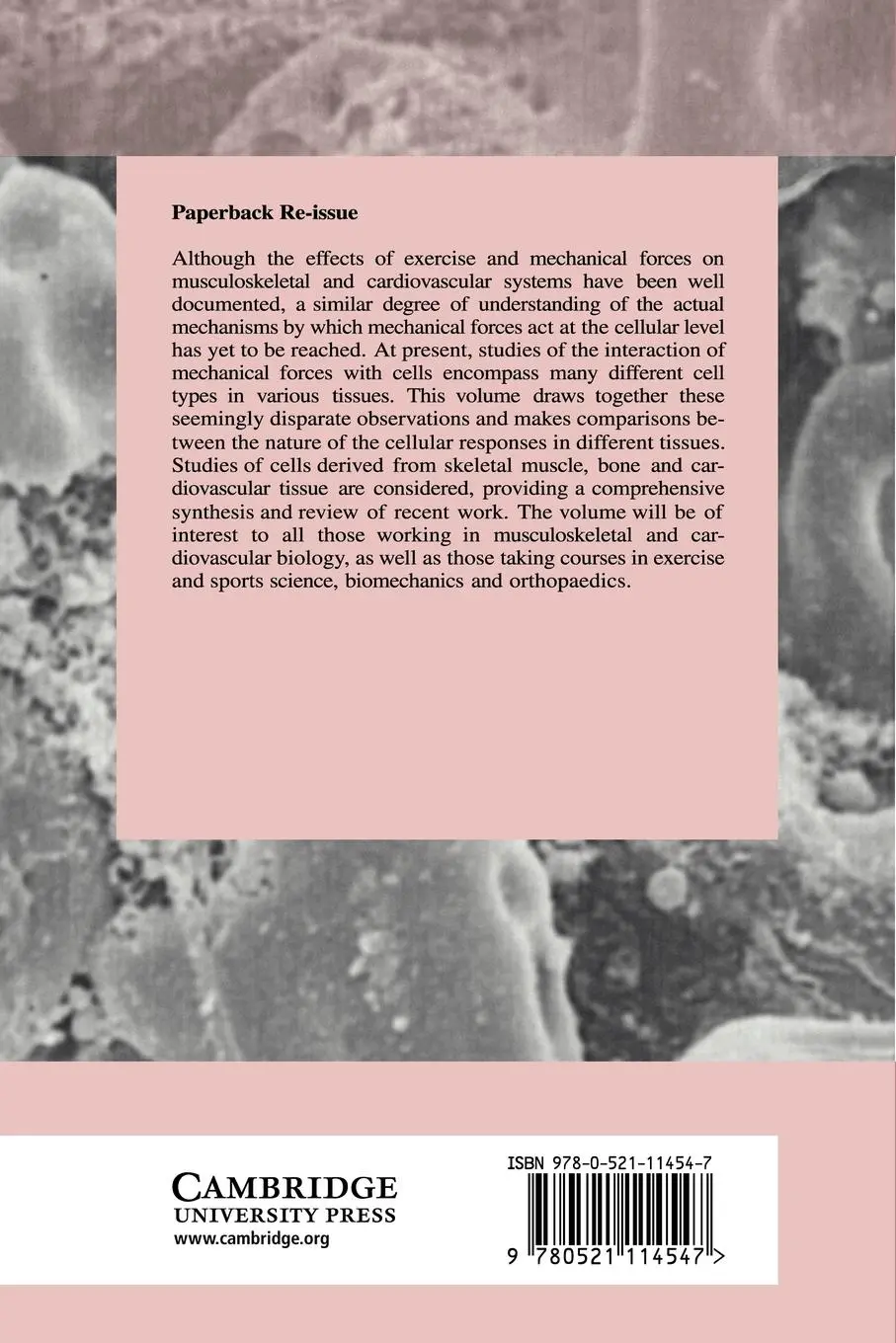 Rückseite: 9780521114547 | Biomechanics and Cells | Fiona Lyall (u. a.) | Taschenbuch | Englisch