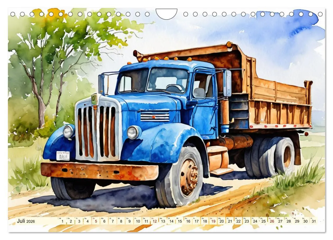 Bild: 9783457324547 | Nostalgische Trucks (Wandkalender 2026 DIN A4 quer), CALVENDO...