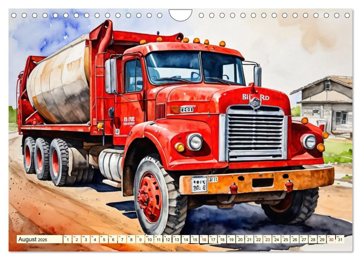 Bild: 9783457324547 | Nostalgische Trucks (Wandkalender 2026 DIN A4 quer), CALVENDO...