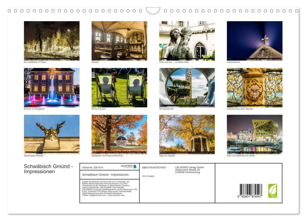 Bild: 9783457874547 | Schwäbisch Gmünd - Impressionen (Wandkalender 2026 DIN A3 quer),...