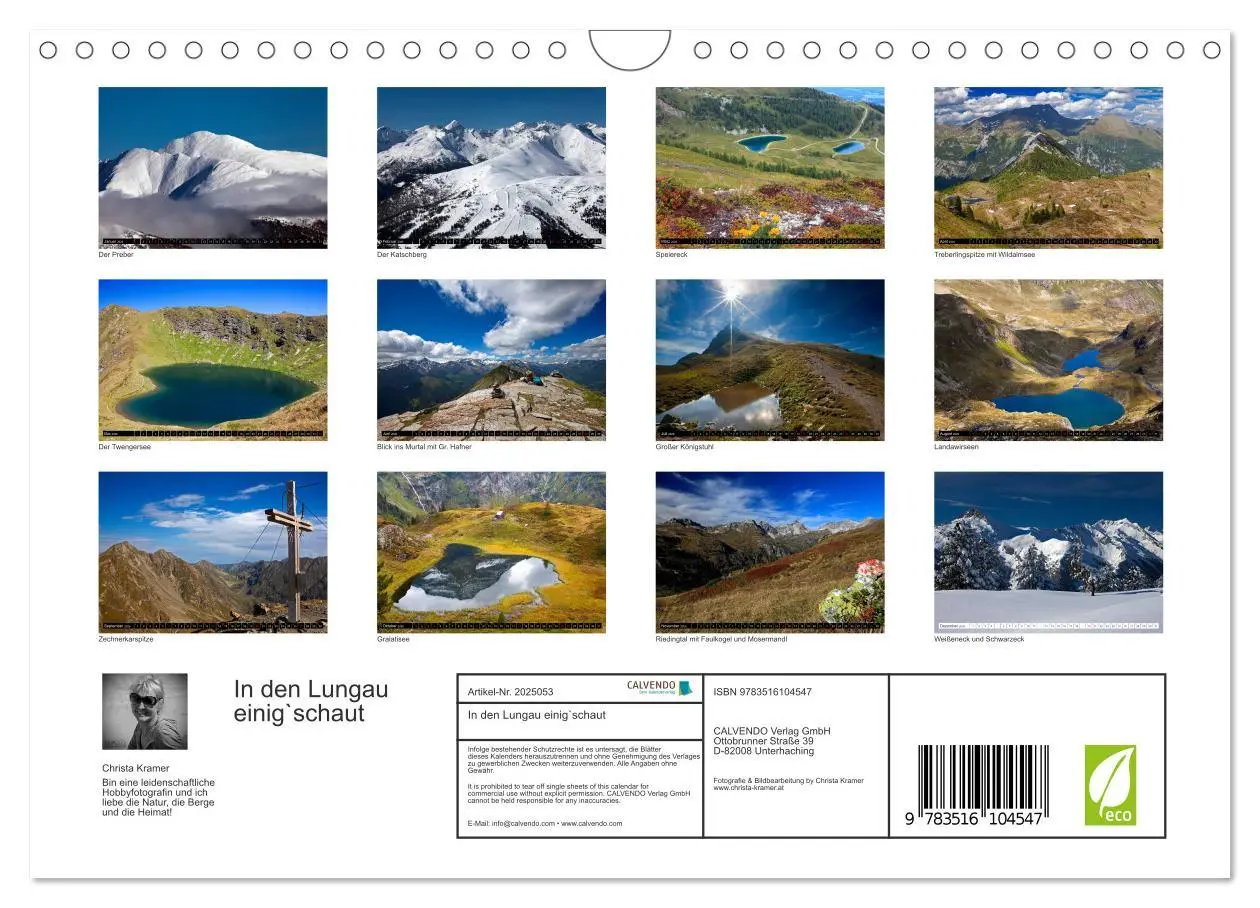 Bild: 9783516104547 | In den Lungau einig`schaut (Wandkalender 2026 DIN A4 quer),...