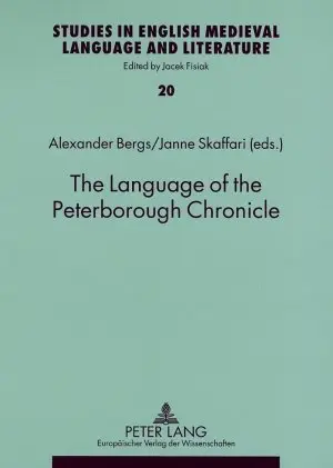 Cover: 9783631564547 | The Language of the Peterborough Chronicle | Alexander Bergs (u. a.)