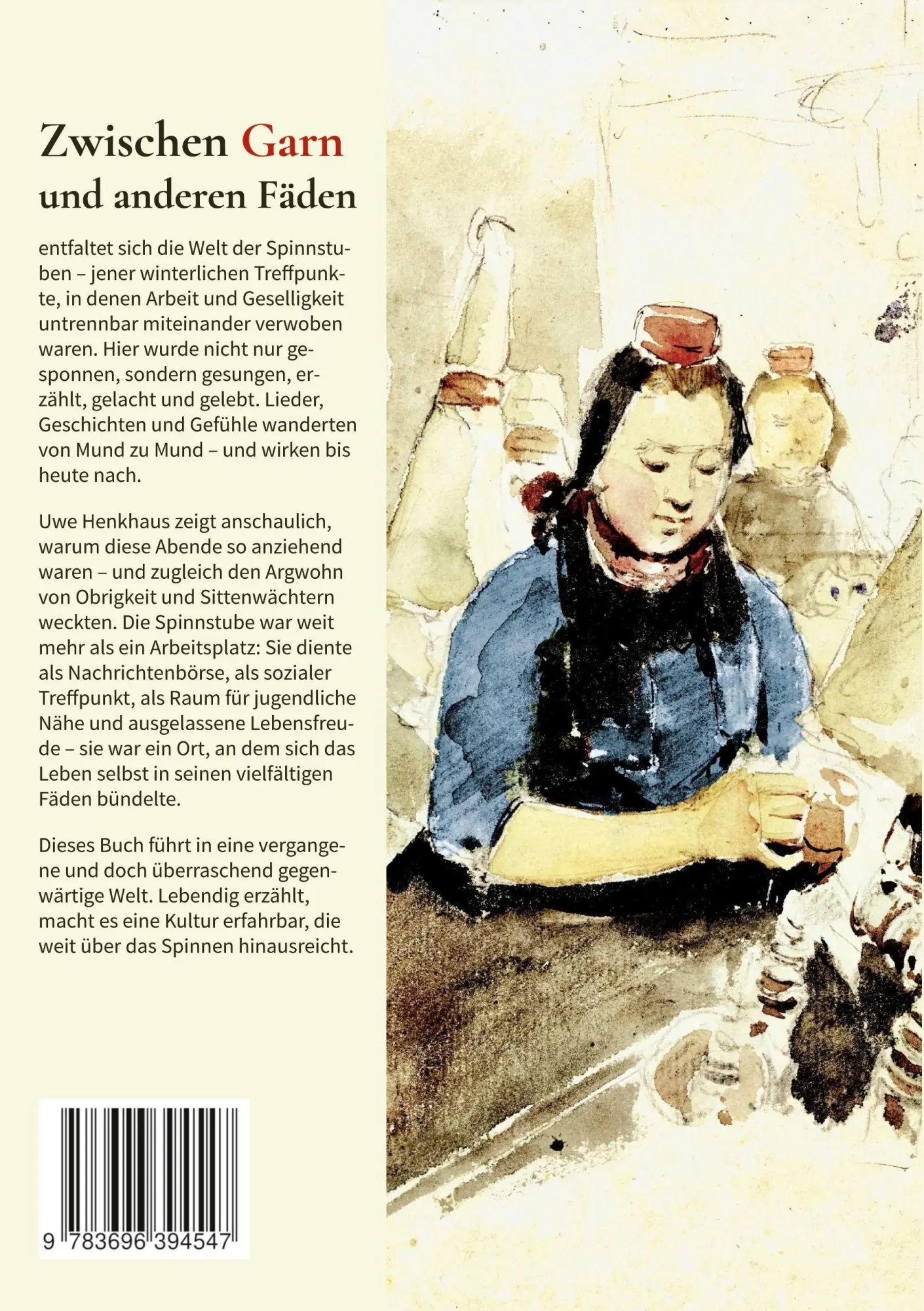 Rückseite: 9783696394547 | Zwischen Garn und anderen Fäden | Uwe Henkhaus | Taschenbuch | 246 S.