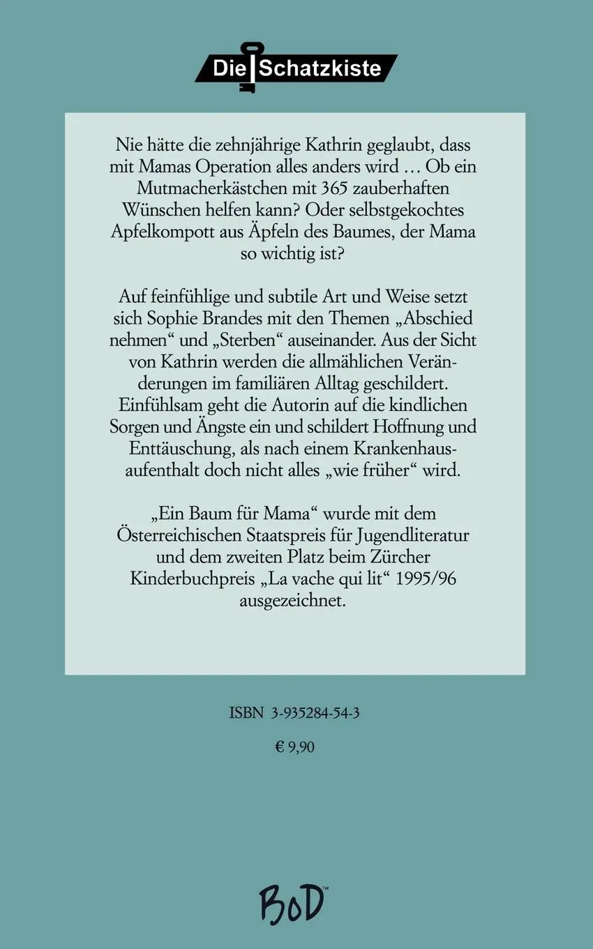 Rückseite: 9783935284547 | Ein Baum für Mama | Sophie Brandes | Taschenbuch | 136 S. | Deutsch