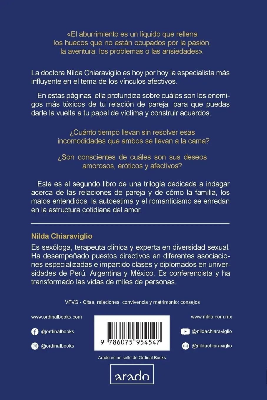 Rückseite: 9786075954547 | La pareja se destruye | Nilda Chiaraviglio | Taschenbuch | Spanisch