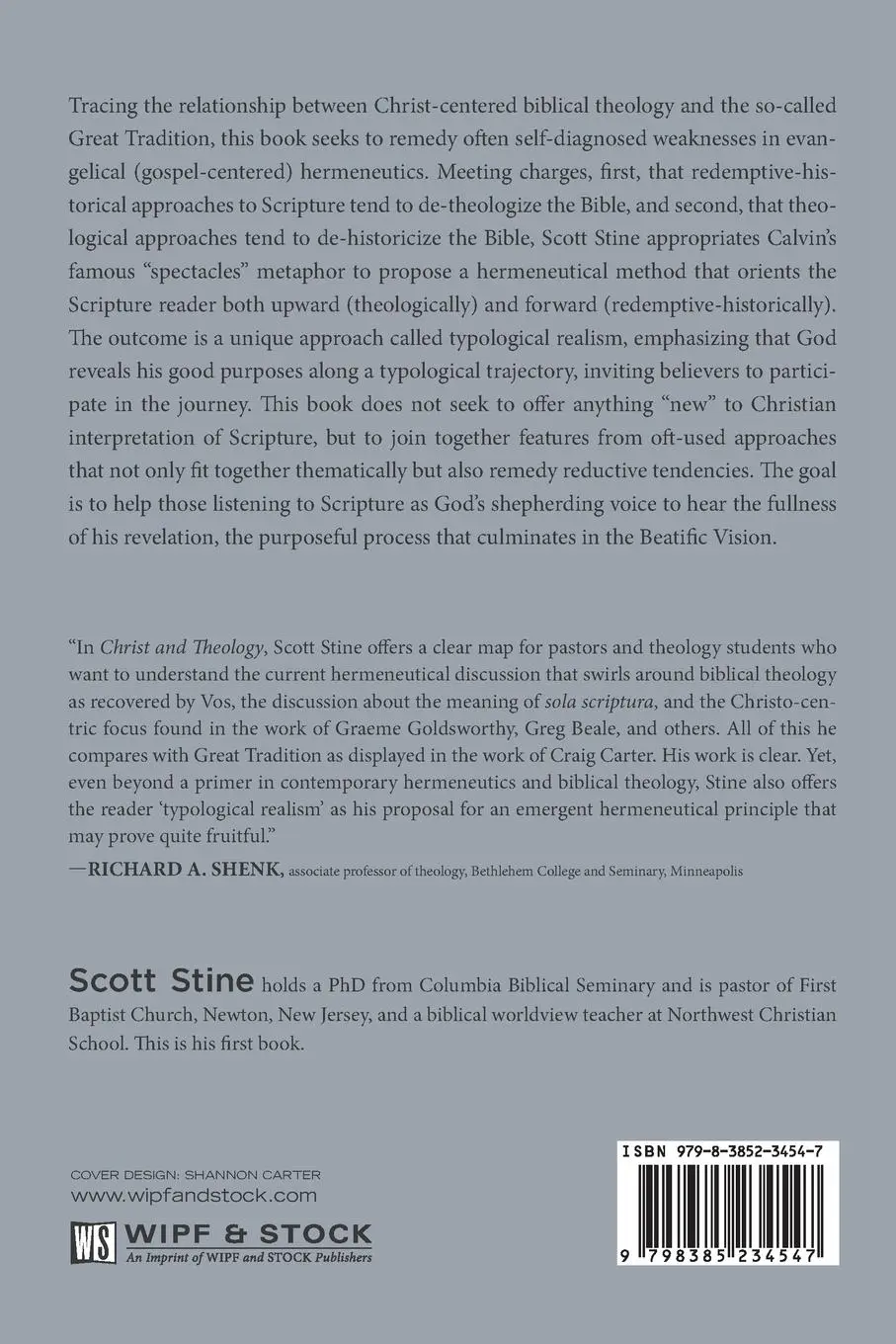 Rückseite: 9798385234547 | Christ and Theology | Scott Stine | Taschenbuch | Englisch | 2025