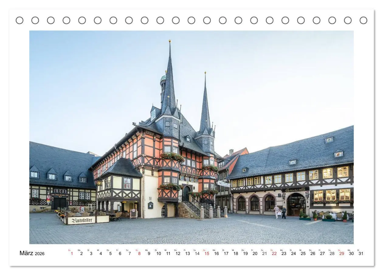 Bild: 9783457794647 | Wernigerode - Die Fachwerkstadt im Harz (Tischkalender 2026 DIN A5...