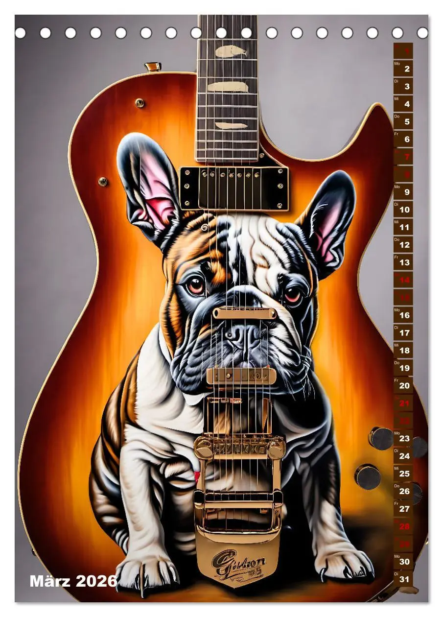 Bild: 9783516264647 | Traumhafte Gitarren (Tischkalender 2026 DIN A5 hoch), CALVENDO...