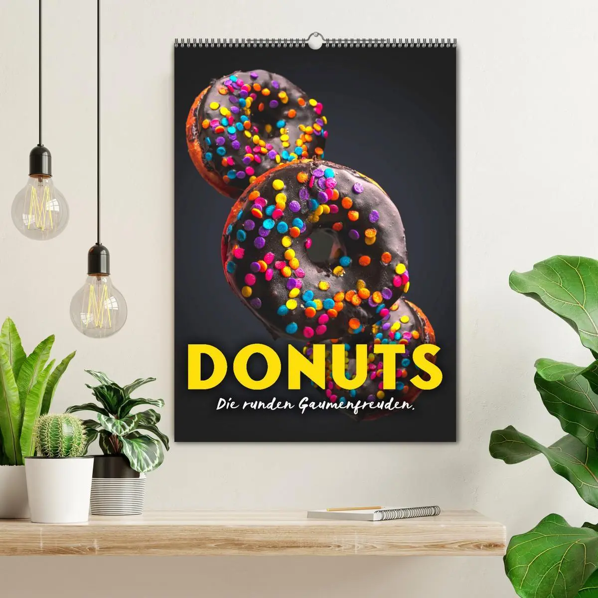 Bild: 9783516334647 | Donuts - Die runden Gaumenfreuden. (Wandkalender 2026 DIN A2 hoch),...