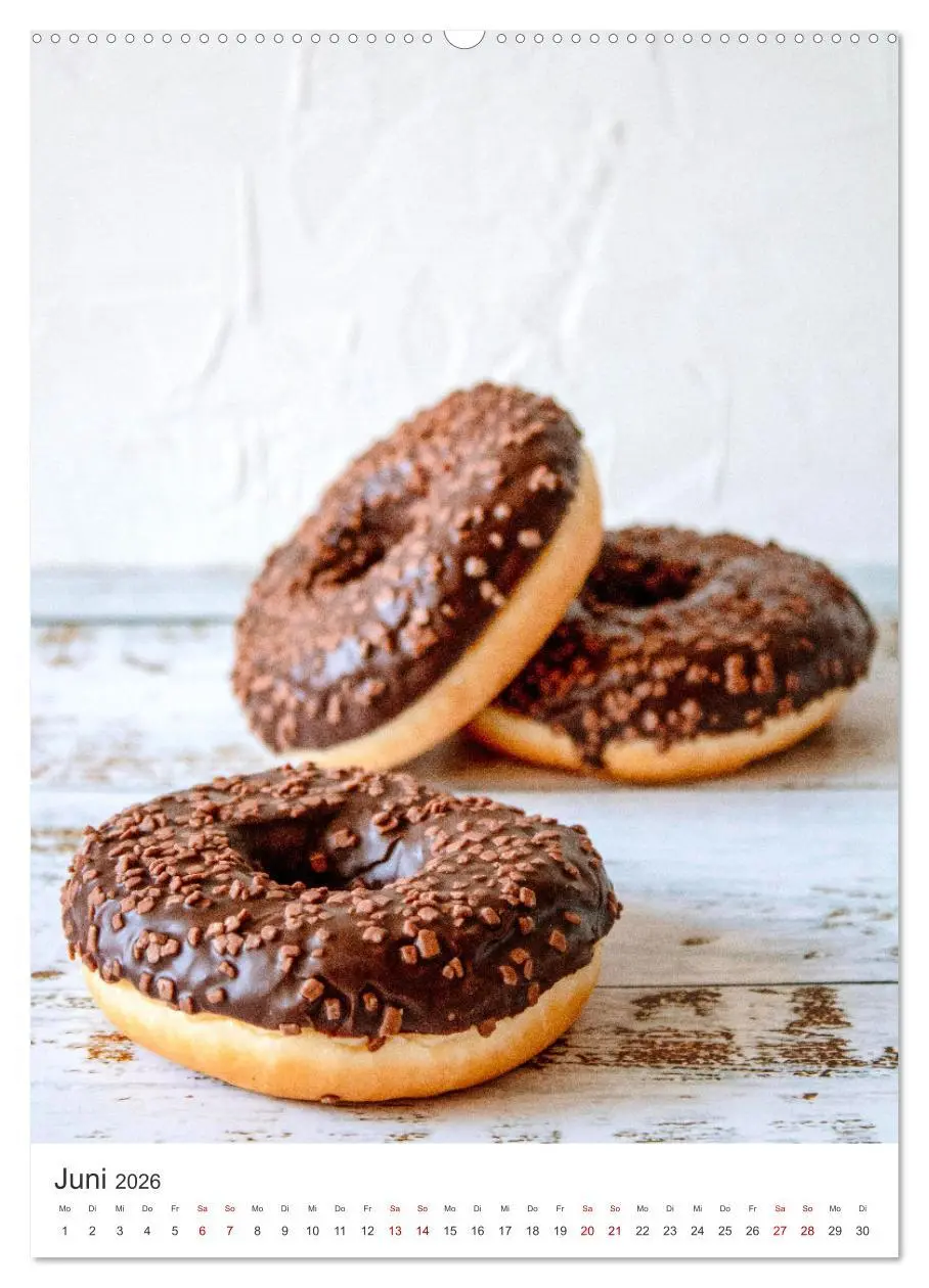 Bild: 9783516334647 | Donuts - Die runden Gaumenfreuden. (Wandkalender 2026 DIN A2 hoch),...