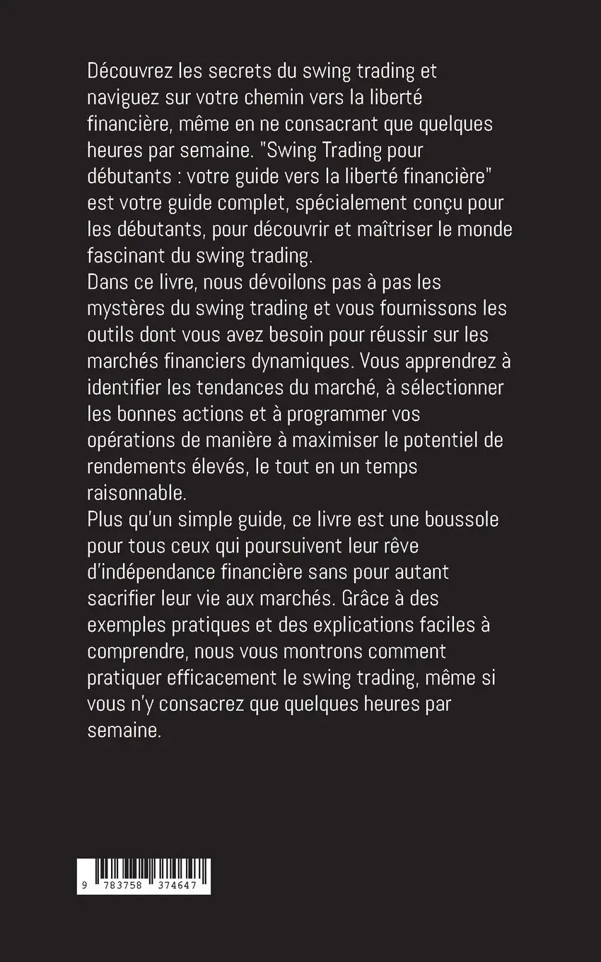 Rückseite: 9783758374647 | Swing trading pour débutants | Votre guide vers la liberté financière