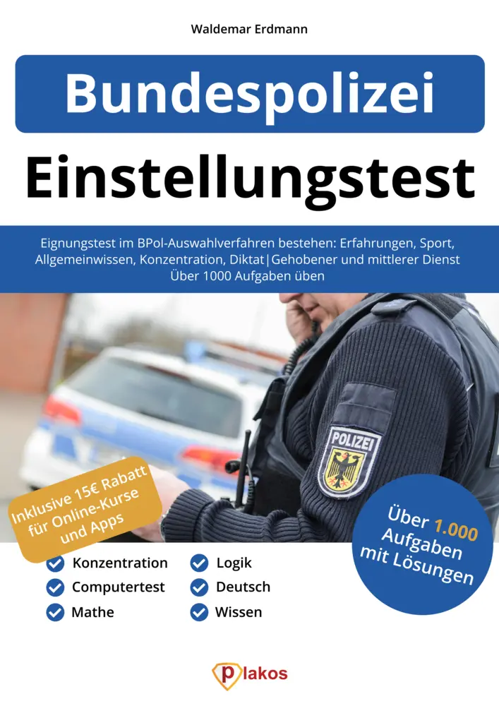 Cover: 9783948144647 | Bundespolizei Einstellungstest | Waldemar Erdmann | Buch | 310 S.