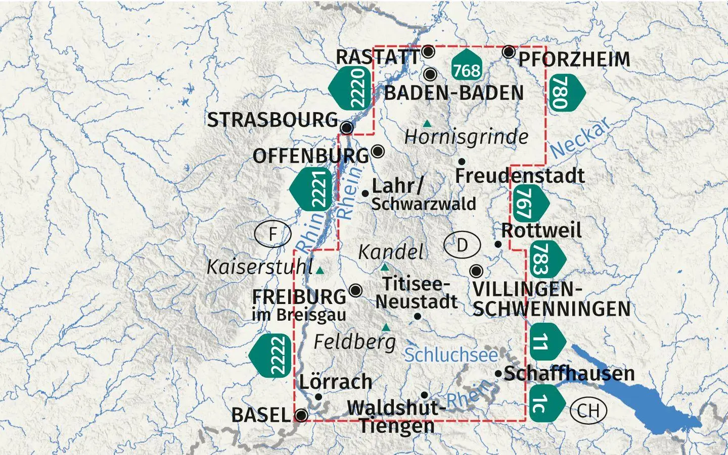 Bild: 9783991544647 | KOMPASS Wanderkarten-Set 888 Schwarzwald Gesamt (4 Karten) 1:50.000
