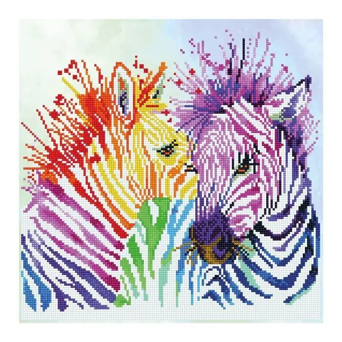 Cover: 4897073244747 | Diamond Dotz Regenbogen Zebras | 2524474 | Deutsch | 2024