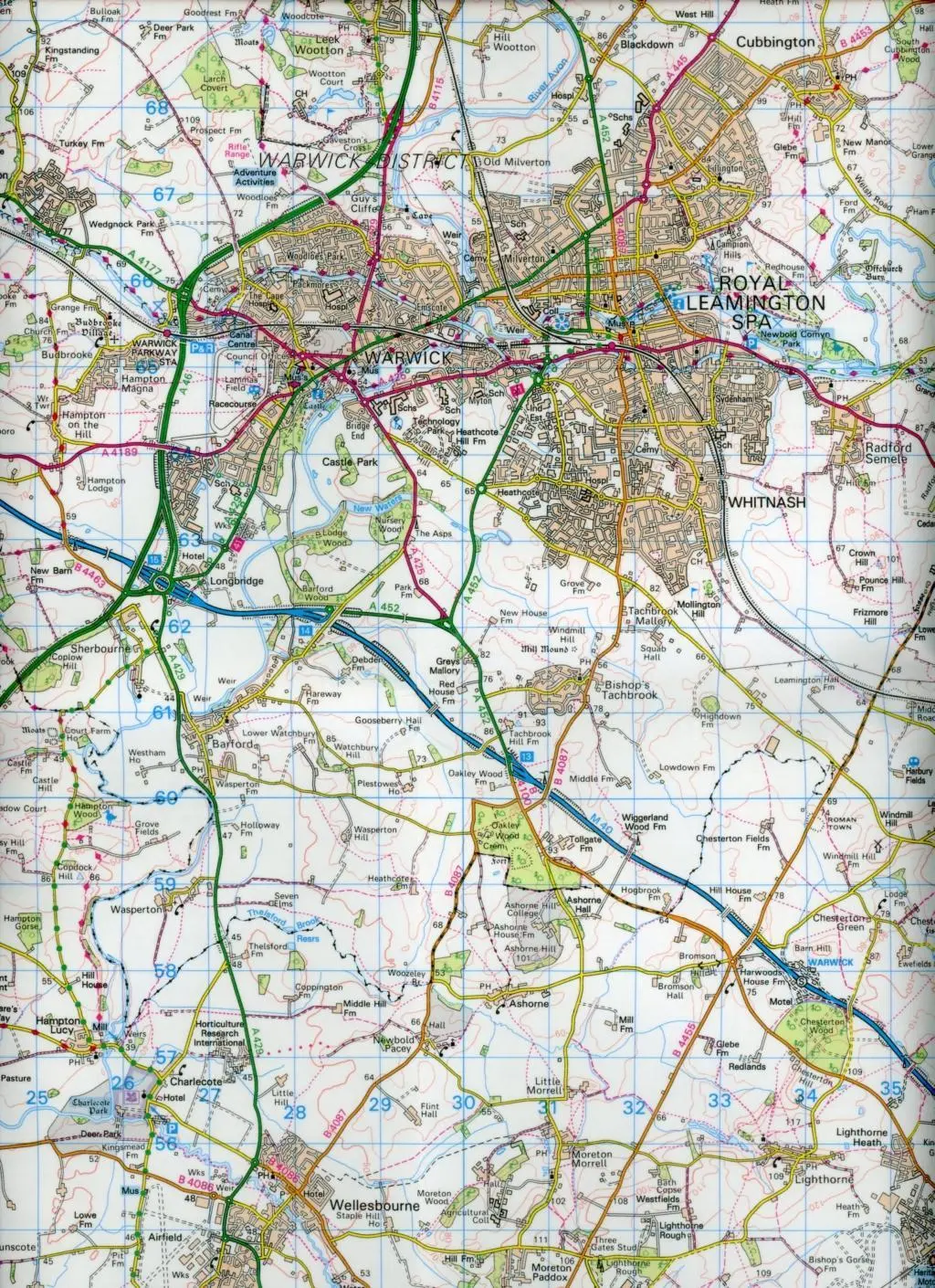 Bild: 9780319474747 | Stratford-Upon-Avon, Warwick &amp; Banbury | Ordnance Survey | Englisch