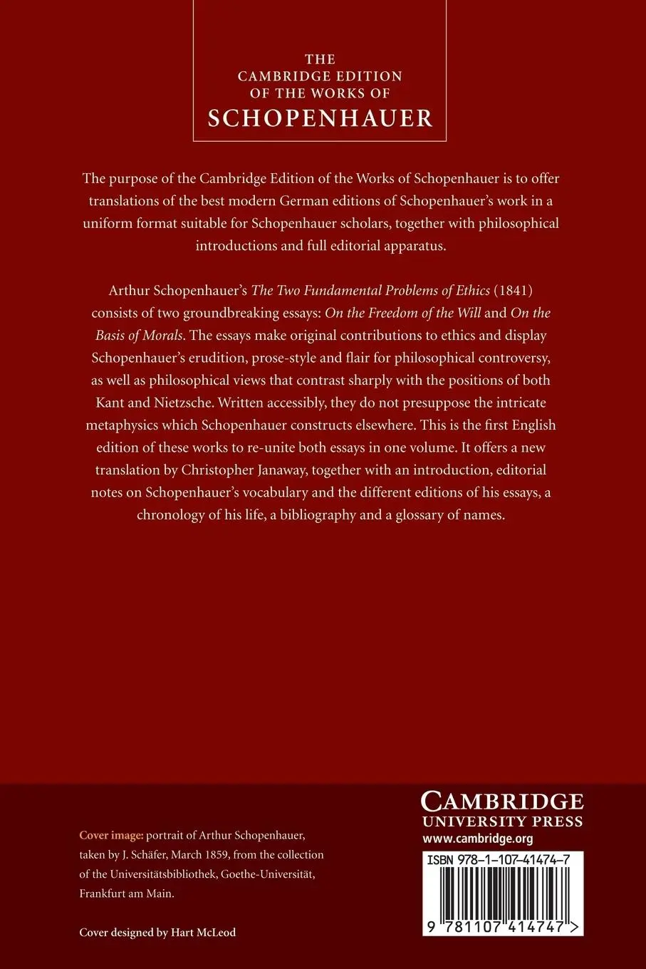 Rückseite: 9781107414747 | The Two Fundamental Problems of Ethics | Arthur Schopenhauer | Buch