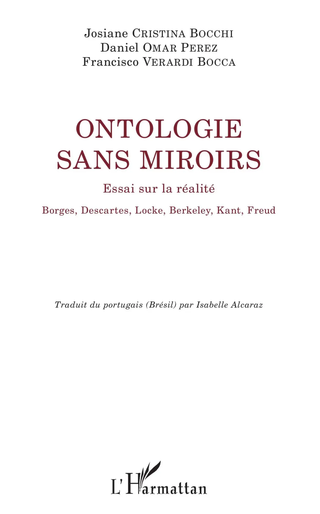 Cover: 9782343174747 | Ontologie sans miroirs | Daniel Omar Perez (u. a.) | Taschenbuch