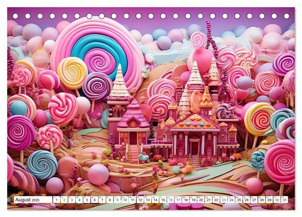 Bild: 9783383814747 | Zuckerträume im Candyland (Tischkalender 2025 DIN A5 quer),...