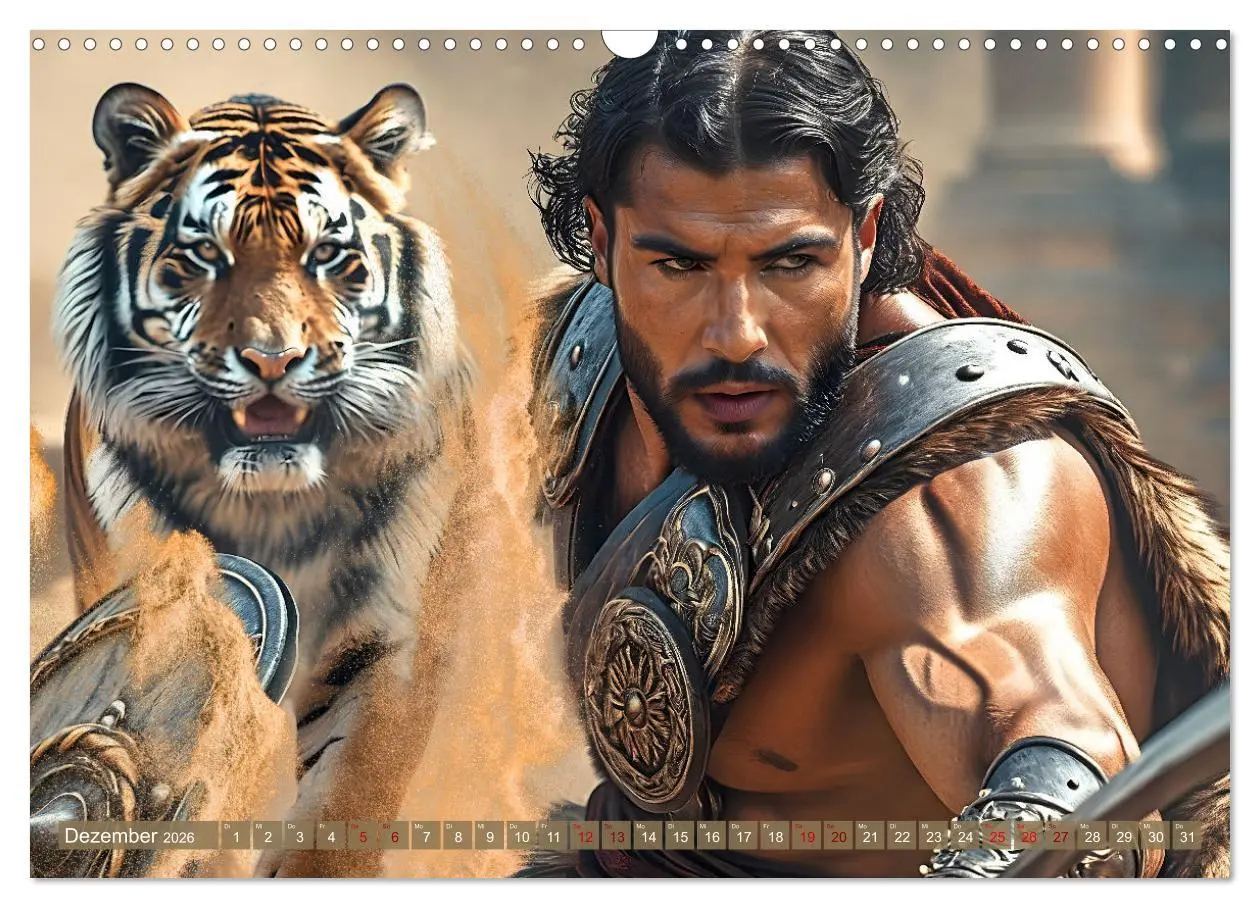 Bild: 9783457304747 | Gladiatoren - ein Leben für den Kampf (Wandkalender 2026 DIN A3...