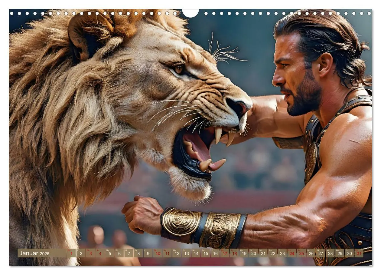Bild: 9783457304747 | Gladiatoren - ein Leben für den Kampf (Wandkalender 2026 DIN A3...