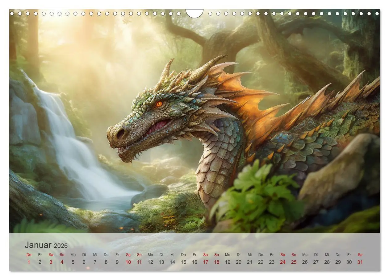 Bild: 9783457474747 | Im Land der schönen Drachen (Wandkalender 2026 DIN A3 quer),...