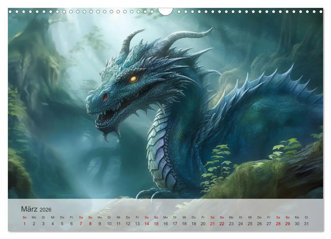 Bild: 9783457474747 | Im Land der schönen Drachen (Wandkalender 2026 DIN A3 quer),...