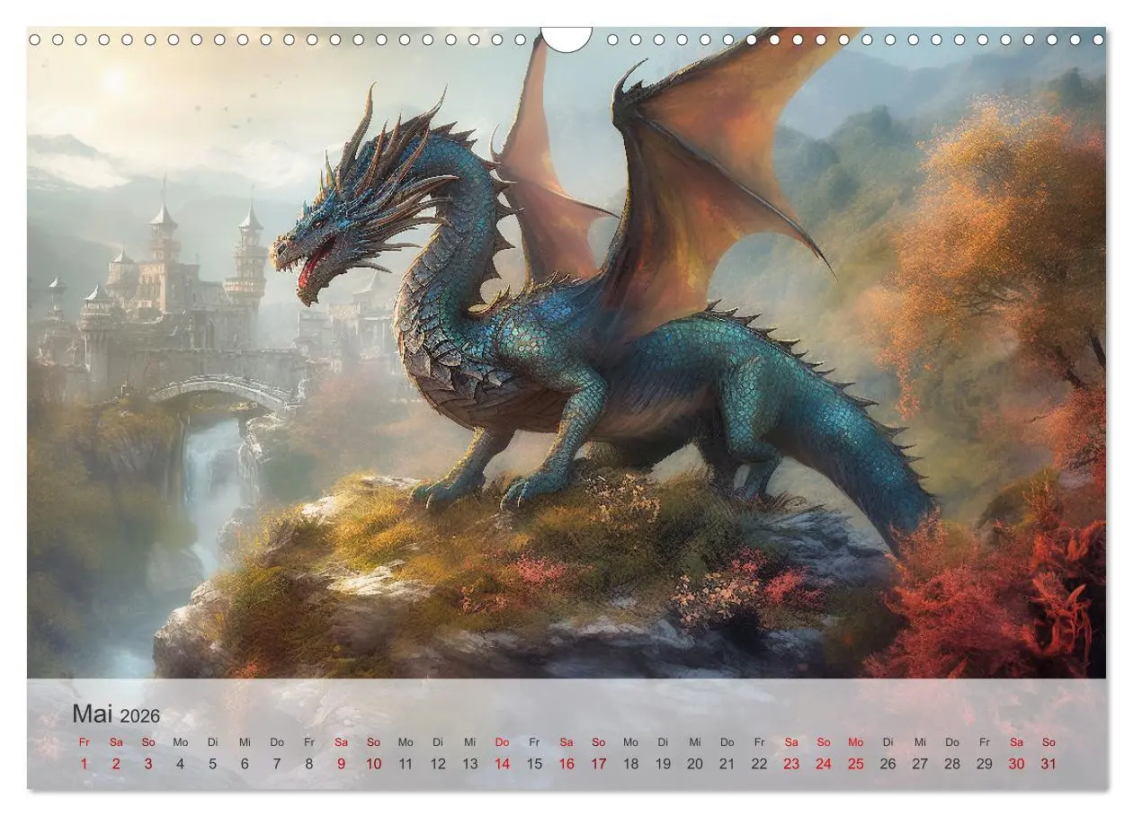 Bild: 9783457474747 | Im Land der schönen Drachen (Wandkalender 2026 DIN A3 quer),...