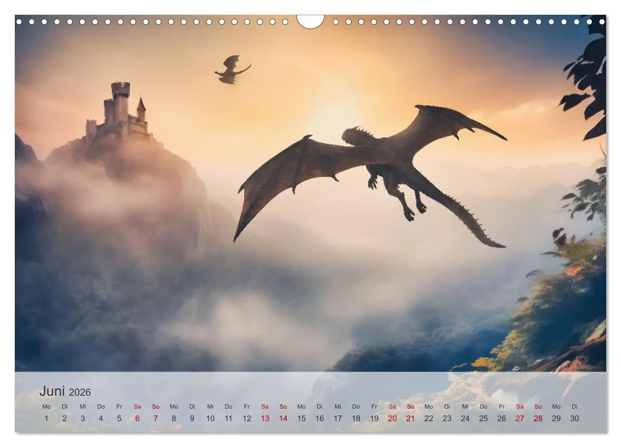 Bild: 9783457474747 | Im Land der schönen Drachen (Wandkalender 2026 DIN A3 quer),...