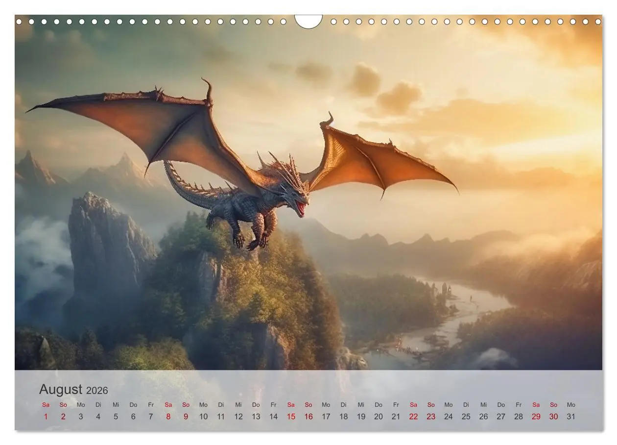 Bild: 9783457474747 | Im Land der schönen Drachen (Wandkalender 2026 DIN A3 quer),...