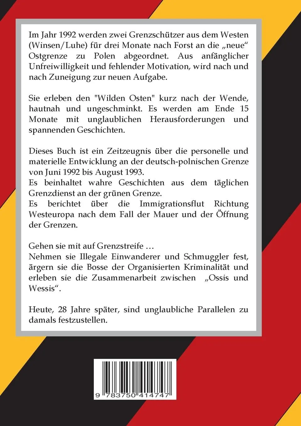 Rückseite: 9783750414747 | Halt! Hier Grenze! | Reiner Wilhus | Taschenbuch | 440 S. | Deutsch
