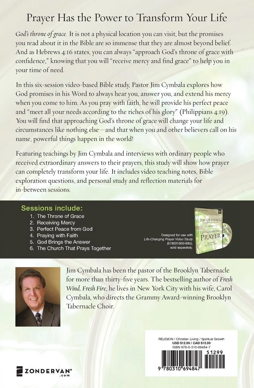 Rückseite: 9780310694847 | Life-Changing Prayer Study Guide | Approaching the Throne of Grace