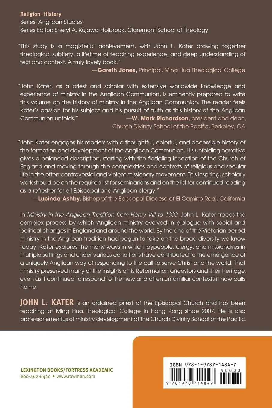 Rückseite: 9781978714847 | Ministry in the Anglican Tradition from Henry VIII to 1900 | Kater