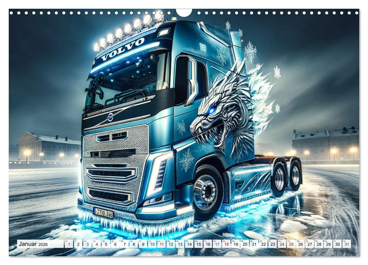 Bild: 9783457464847 | Faszination Truck: KI-Designs von Lack und Leistung (Wandkalender...